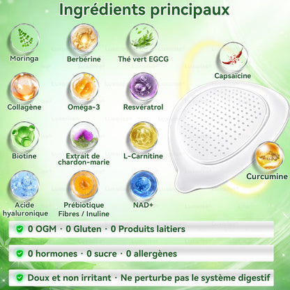 Magasin Officiel | 🧑‍⚕️🩺 Luxarise® Moringa & Bérbérine 10-en-1 Patch Nanomicro-aiguilles Avancé (Une application quotidienne, résultats visibles en 7 jours) ✅Obésité, Diabète, Apnée du sommeil, Problèmes articulaires
