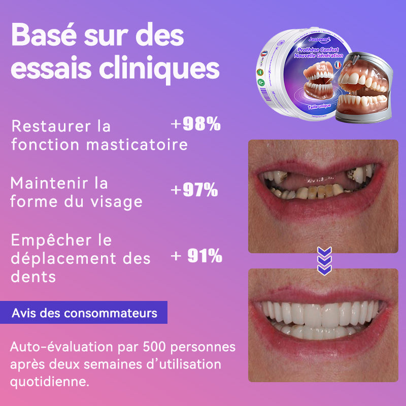 𝐉𝐚𝐬𝐬𝐞𝐞𝐦® Dernières Prothèses Dentaires Premium Confort🎁(Prothèses haut de gamme, Confortables à Porter - Remise de 70% pour une durée limitée)