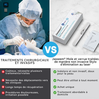 𝐉𝐚𝐬𝐬𝐞𝐞𝐦® Stylo Laser de Qualité Médicale 🏆 (utilise la technologie laser au CO₂ – efficace pour éliminer les grains de beauté, les verrues, les acrochordons, les taches pigmentaires et autres imperfections)🔥
