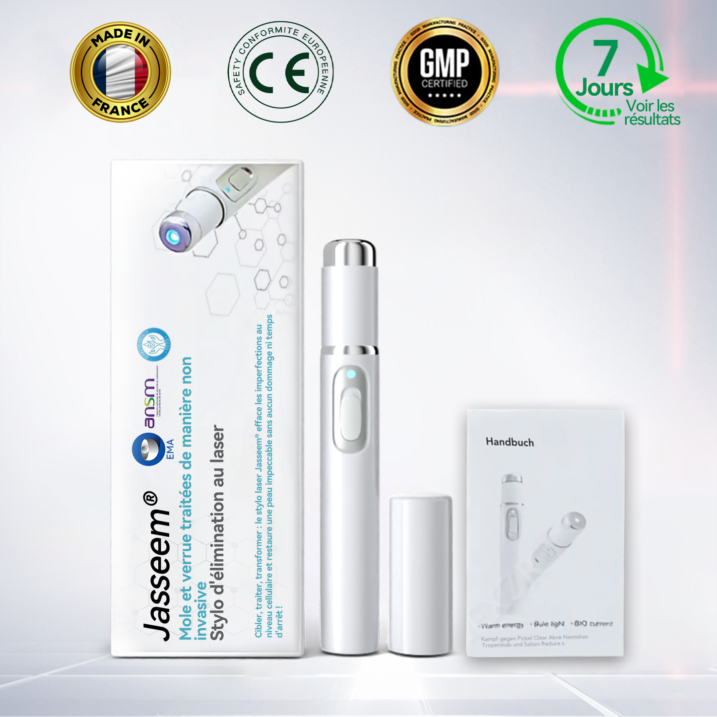 𝐉𝐚𝐬𝐬𝐞𝐞𝐦® Stylo Laser de Qualité Médicale 🚚🎁(utilise la technologie laser au CO₂ – efficace pour éliminer les grains de beauté, les verrues, les acrochordons, les taches pigmentaires et autres imperfections)