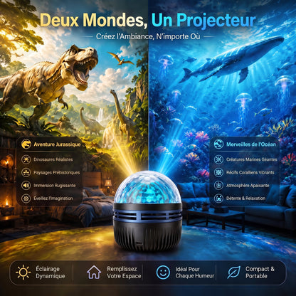 Boutique Officielle | 🦖🎁SCNDR® Projecteur de Ciel Étoilé Holographique Intelligent 360° (Projection HD Dynamique Intelligente 5D)