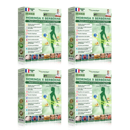 ✨❤️Magasin Officiel |Luxarise® Moringa & Bérbérine 10-en-1 Patch Nanomicro-aiguilles Avancé👩‍⚕️ (Une application quotidienne, résultats visibles en 7 jours) 🩹 Obésité, Diabète, Apnée du sommeil, Problèmes articulaires