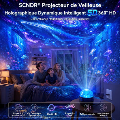 Boutique Officielle | 🦖🎁SCNDR® Projecteur de Ciel Étoilé Holographique Intelligent 360° (Projection HD Dynamique Intelligente 5D)