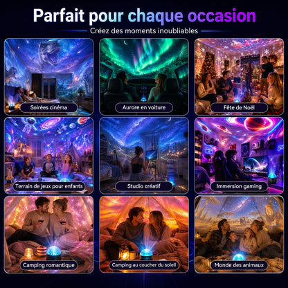 Boutique Officielle | 🦖🎁SCNDR® Projecteur de Ciel Étoilé Holographique Intelligent 360° (Projection HD Dynamique Intelligente 5D)