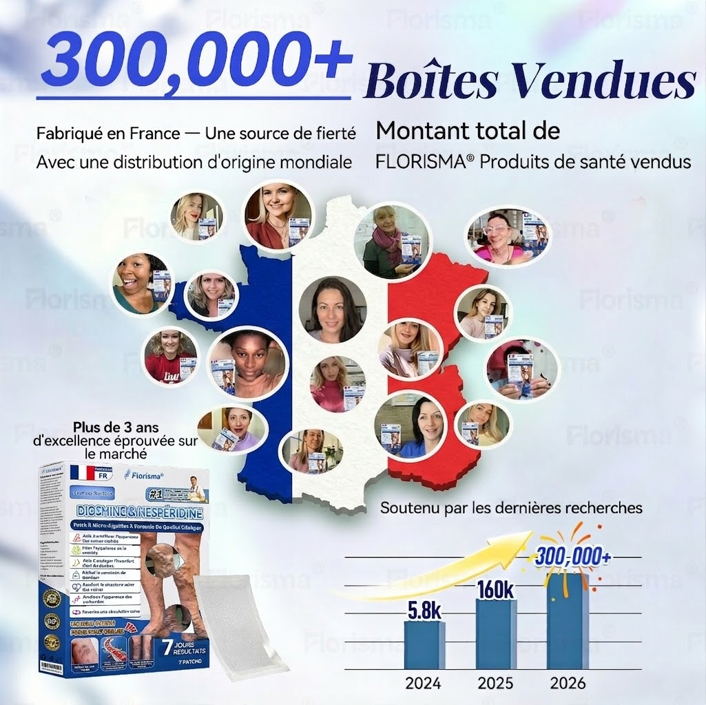 🛡️ 𝑭𝑳𝑶𝑹𝑰𝑺𝑴𝑨® 🎉 Patch à Micro‑aiguilles de Grade Clinique au Diosmine & Hespéridine — Un mélange avancé d’extraits végétaux conçu pour cibler les varicosités et les varices tout en aidant à soulager les jambes lourdes et fatiguées. 👩‍⚕️