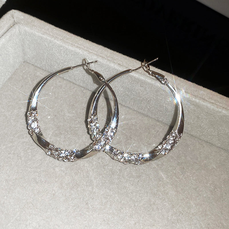 🌙💎 Boucles d’oreilles créoles CZTICLE® en zirconium – Vente de fin d’année 🔥 ‑60 % !